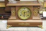 Bronze and Brass Mantle Clock