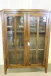 Mission Oak Two Door China Cabinet