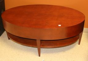 HBF Catalina Modern Oval Wood Coffee Table