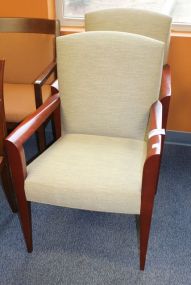 David Edward Pair of Beige Office Arm Chairs