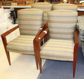 David Edward Four Arm Upholstery Office Chairs