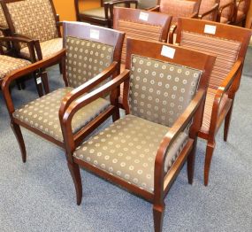 HBF Four Wood Arm Chairs