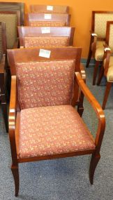 HBF Four Flower Pattern Arm Chairs