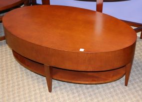 HBF Catalina Modern Oval Wood Coffee Table