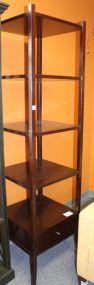 Baker Barbara Barry Collection Tall Mahogany Etagere with Drawer