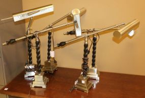 Five Barley Twist Style Desk Lamps