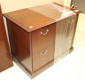 Wood Two Drawer File Cabinet