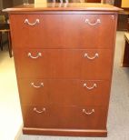 Four Drawer Wood File Cabinet
