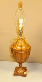 Leather Urn Shaped Lamp