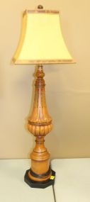 Tall Wooden Lamp