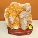 Geode Crystal on Decorative Fitted Stand