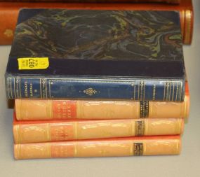 Three Swedish Leather Spine Books and a Dutch Leather Spine Book