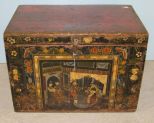 Hand Painted Asian Style Trunk