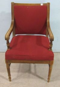 Upholstered Back and Seat Arm Chair