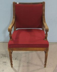 Upholstered Back and Seat Arm Chair