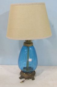 Blue Mid Century Lamp