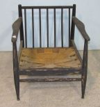 Black Painted Chair Frame Only
