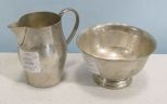 International Sterling Silver Revere Reproduction Creamer and Sugar