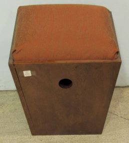 Stool with Upholstered Top and Underneath Storage