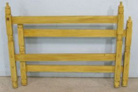 Twin Size Yellow Painted Bed