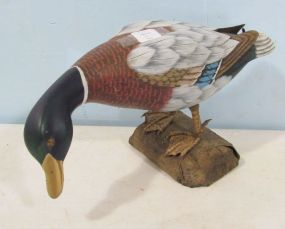 Hand Painted Mallard Duck