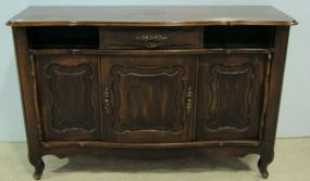 French Style Sideboard with Three Lower Sliding Doors and One Upper Drawer