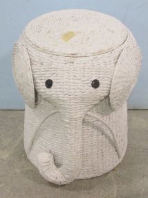 Rattan Elephant Laundry Basket