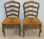 Pair of Country French Side Chairs