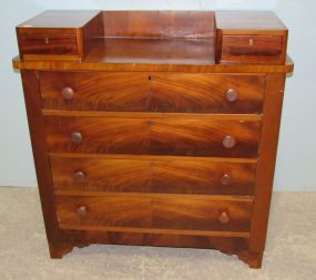Mahogany Six Drawer Chest with Mirror