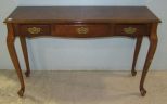 Queen Anne Sofa Table with Three Drawers
