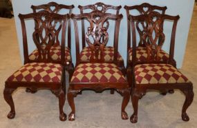Six Mahogany Chippendale Dining Chairs