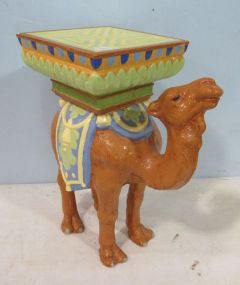 Pair of Ceramic Camel Garden Stools