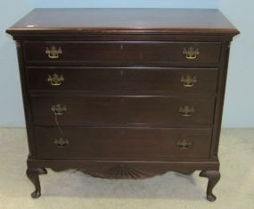 Queen Anne Four Drawer Mahogany Chest