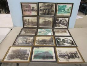 Group Lot of Approximately Eighteen Old Bay St Louis Framed Photos