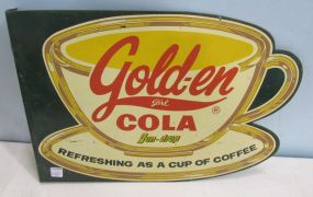 Double Sided Gold-en Girl Cola Sundrop Metal Sign