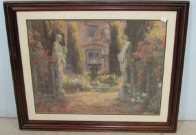 Matted and Framed Garden Print