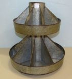 Galvanized Revolving Two Tier Divider