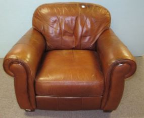 Lane Brown Leather Club Chair