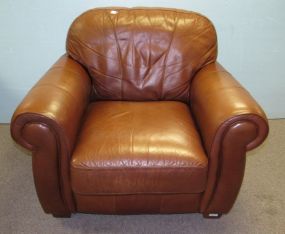 Lane Brown Leather Club Chair