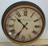 Sterling and Noble Plastic Quartz Wall Clock