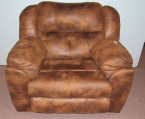 Jackson Furniture Catnapper Power Lay Flat Reclining Chair in Faux Leather Extra Comfort Upholstery