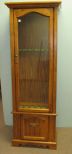 Broyhill Oak Gun Cabinet with Key