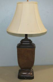 Urn Shaped Lamp with Tassels and Shade