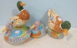 Four Ceramic Ducks