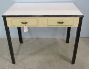 Porcelain Top, Two Drawer Kitchen Table