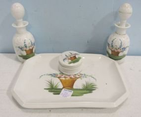 German Handpainted Vanity Set