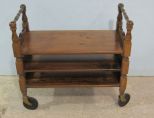 Wooden Three Tiered Cart