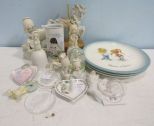 Precious Moments Figures, Three GiGi Plates, Carousel Horse, Etc