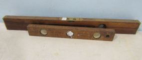 Stanley Rule & Lever Co. New Britain Level with a Small Wooden Level