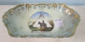 Made in Germany Native American with Teepees Titled, 